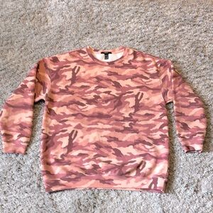 Forever 21, pink camouflage, medium sweatshirt